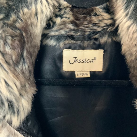 Vintage Faux Fur Vest with Zipper - Picture 4 of 5